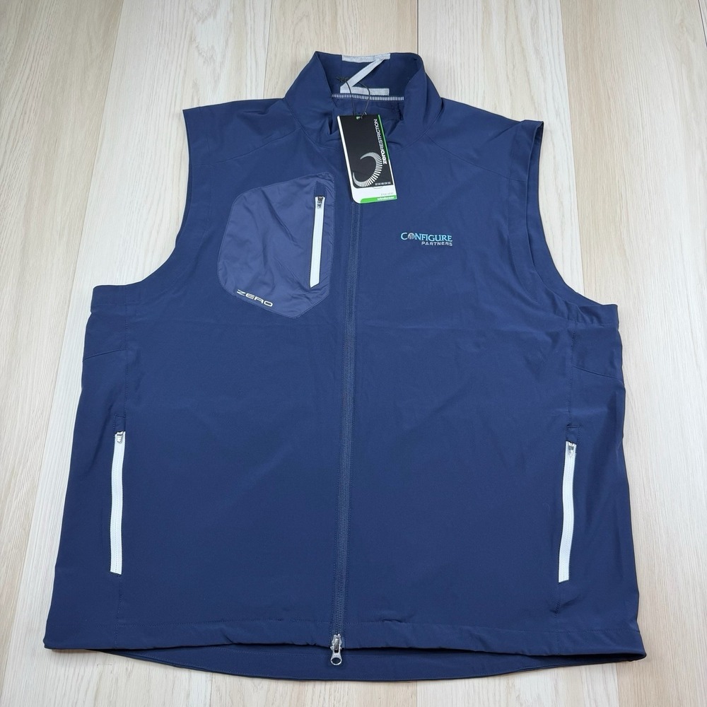 Zero Restriction Z700 Vest Mens Golf Full Zip Lightweight Windproof XXL NWT